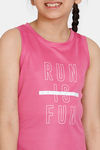 Zelocity Girls Relaxed Quick Dry Tank Top - Ibis Rose — thumbnail 5